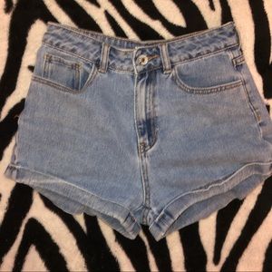 BRANDY MELVILLE John Galt Rolled Denim Shorts